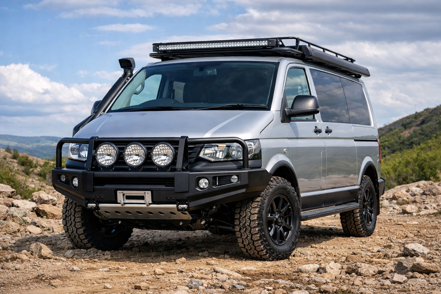 Čo namontovať na Volkswagen T5 Transporter na diaľnicu, proti kameňom a na ochranu predku