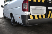 Volkswagen LT 1995–2006 Zadné rohové diely AK-SO Black (nerez) Dlhý rázvor fotografia 1