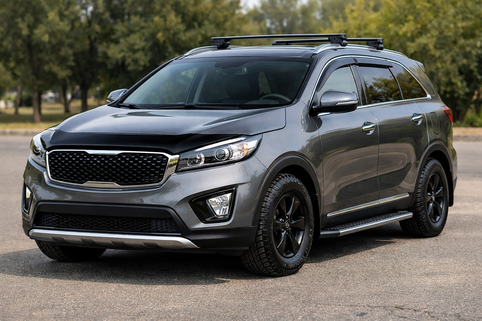 Základný upgrade Kia Sorento III UM 2014-2020 na denné jazdy a ľahkú ochranu kapoty
