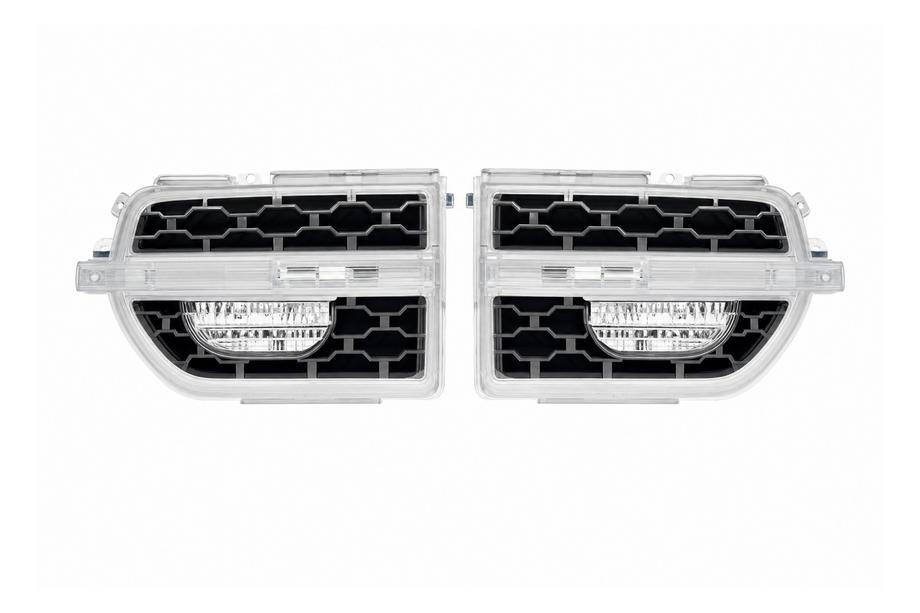 Land Rover Discovery III 2004–2009 Strieborné prieduchy do blatníka Image