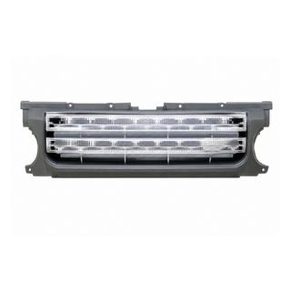 Maska chladiča – sivý rám / strieborná mriežka Land Rover Discovery III 2004–2009