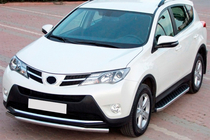 Toyota Rav 4 2013–2018 Bočné nášľapy BlackLine (2 ks, hliník) fotografia 1