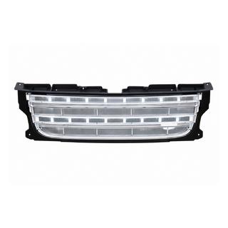 Maska chladiča (facelift D4→D4) čierny rám / strieborná mriežka Land Rover Discovery III 2004–2009