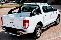 Ford Ranger 2011–2022 Bočné nášľapy BlackLine (2 ks, hliník) fotografia 1