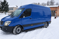 Volkswagen Crafter 2006–2016 Bočné nášľapy Premium Black (2 ks, nerez) fotografia 2