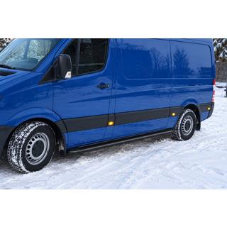 Bočné nášľapy Premium Black (2 ks, nerez) fotografia 1