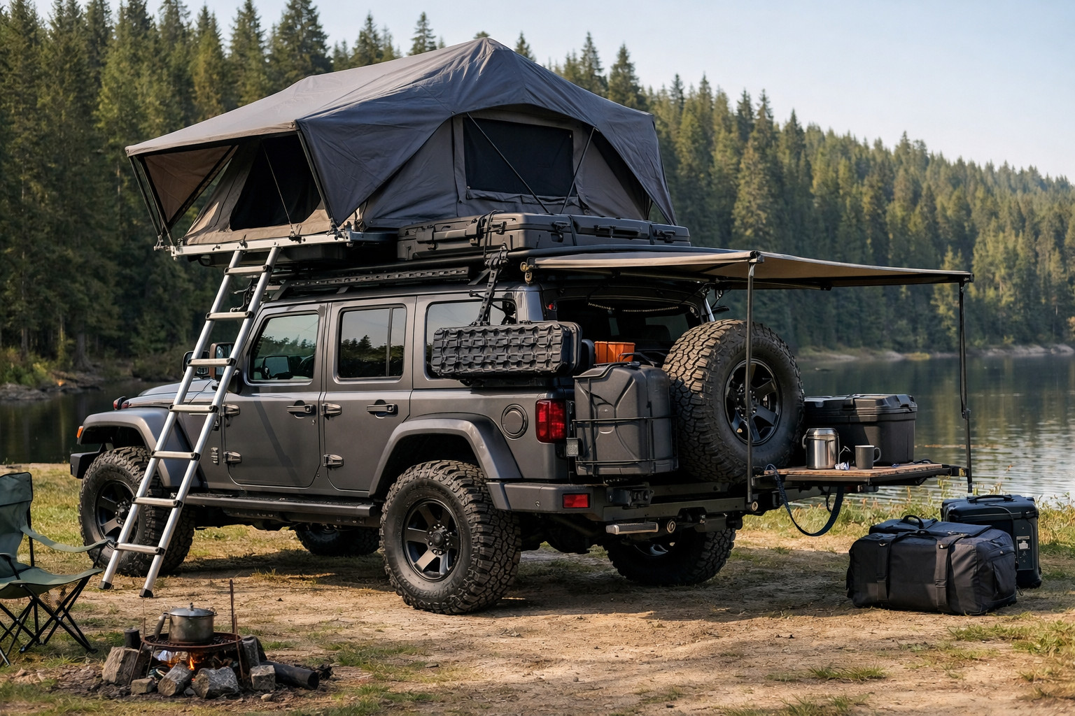 Balík úprav pre Jeep Wrangler 2018+ do prírody, na náklad a každodenný komfort