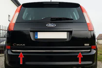 Ford C-Max 2004–2010 Nerezová lišta hrany kufra fotografia 1