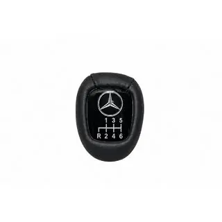 Hlavica radiacej páky V3 (6-stupňová, koža) Mercedes E-trieda W124 1984–1997 fotografia 2