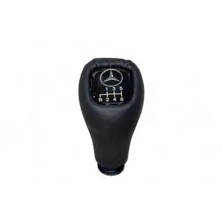 Hlavica radiacej páky V3 (6-stupňová, koža) Mercedes E-trieda W124 1984–1997 fotografia 1