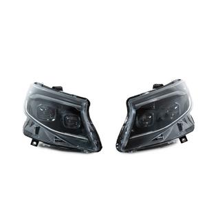 Predné svetlomety 2025 Design LED Black (pre Vito, sada 2 ks) Mercedes Vito/V-trieda W447 2014– fotografia 2