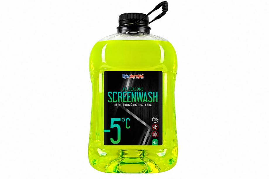 Celoročná kvapalina do ostrekovačov 4 l citrón Ekokemika Black Line All Seasons SCREENWASH -5 °C Sonax Fotografia 1