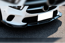 Mercedes A-class W177 2018– Predný lip spojler DPT V-1 (čierny lesklý) fotografia 1