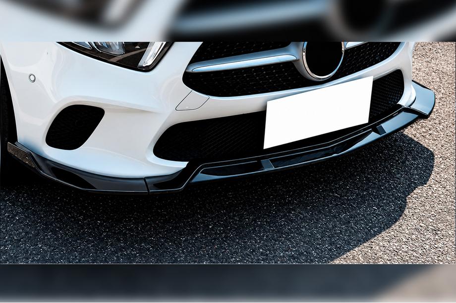 Mercedes A-class W177 2018– Predný lip spojler DPT V-1 (čierny lesklý) Image
