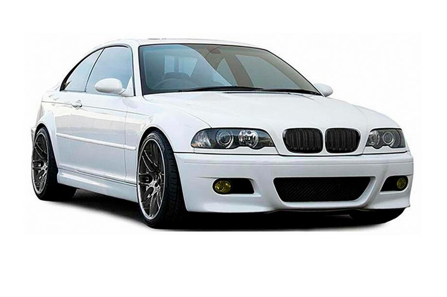 BMW 3 E46 1998–2006 M-Look ľadvinky DPT (pre Coupe 1998-2003, čierny lesk) Image