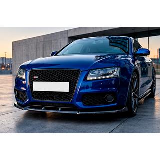 Predný nárazníkový lip spoiler Lip DPT V2 (pre S-Line, 2007-2011, čierny lesk) Audi A5 2007–2015 fotografia 1