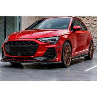 Predný lip na nárazník Lip DPT V1 (pre RS3, 2024+, čierny lesk) Audi A3 2020– fotografia 1
