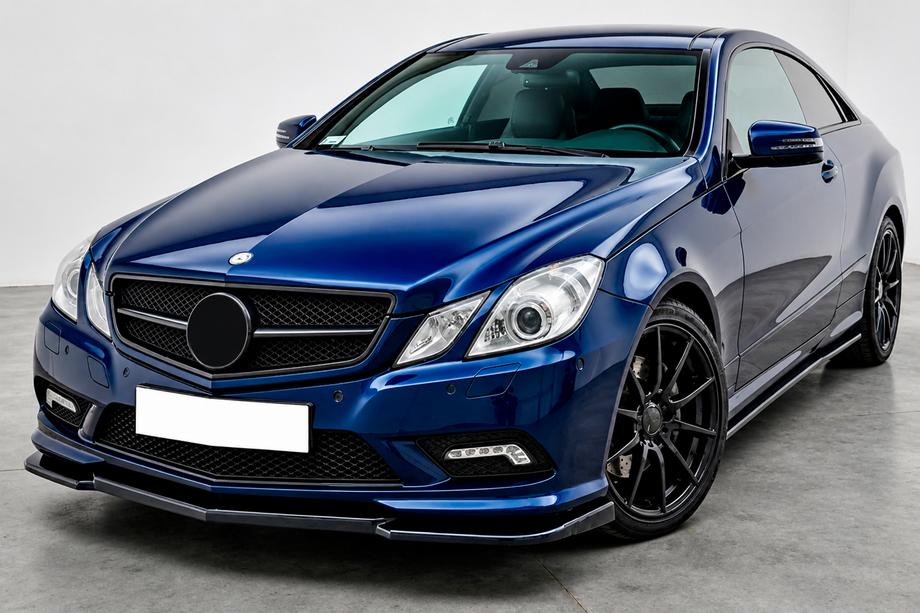 Mercedes E-trieda kupé C207 2010–2017 Predná lip lišta DPT (pre AMG Line, 2010-2012, čierny lesk) Image