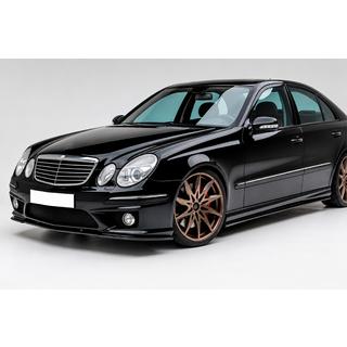 Predný lip nástavec DPT (Pre AMG, 2006-2009, čierny lesk) Mercedes E-class W211 2002–2009