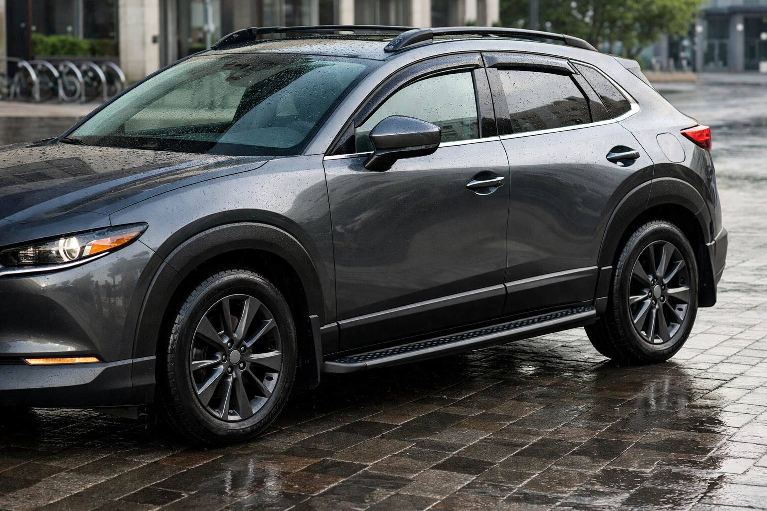 Balík úprav pre Mazda CX-30 do mesta, dažďa a čistých prahov