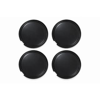 Čierne stredové krytky kolies (56×52 mm, 4 ks) fotografia 1