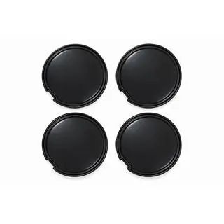 Čierne stredové krytky kolies (56×52 mm, 4 ks) fotografia 1