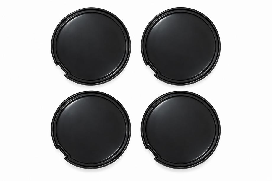 Čierne stredové krytky kolies (56×52 mm, 4 ks) Image