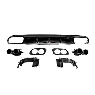 Zadný difúzor s koncovkami výfuku E53-Design Black (pre Base) Mercedes Trieda E W213 2016–2023 fotografia 1
