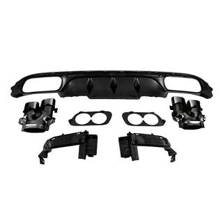 Zadný difúzor s koncovkami výfuku E53-Design Black (pre Base) Mercedes Trieda E W213 2016–2023 fotografia 4