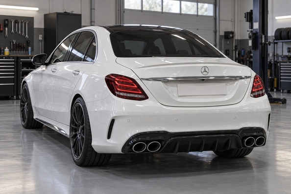 Mercedes C-Class W205 v štýle W206 alebo C63 AMG: facelift a bodykit – čo sa dá namontovať Fotografia 1