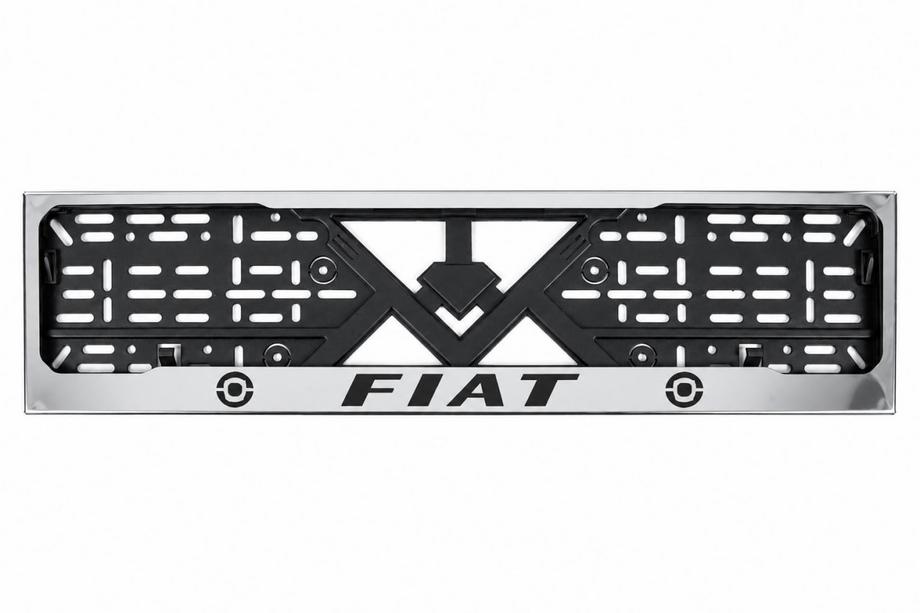 Fiat Chrómový rámček ŠPZ (1 ks, nerezová oceľ) Fotografia 1