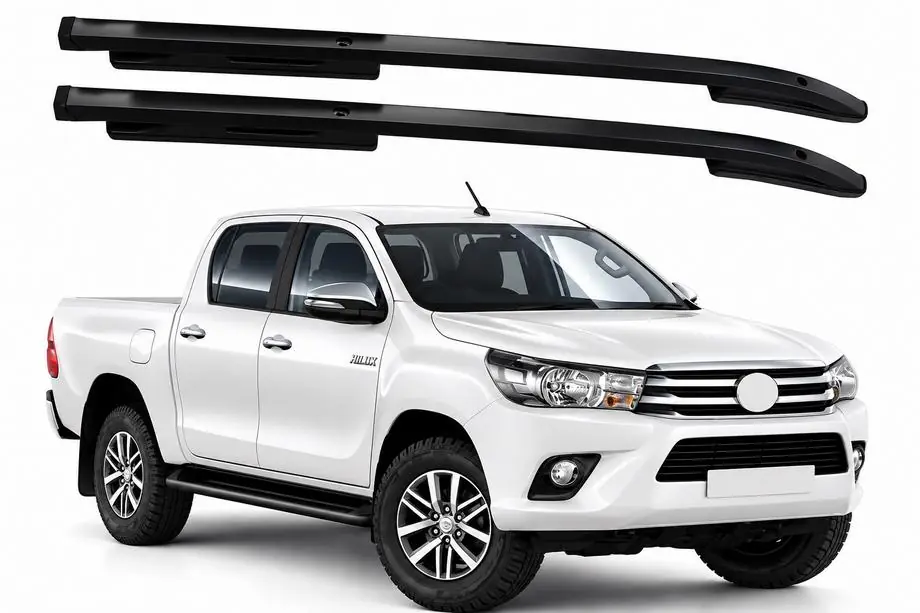 Toyota Hilux 2015– Strešné pozdĺžne nosiče OEM čierne (ABS) Fotografia 1