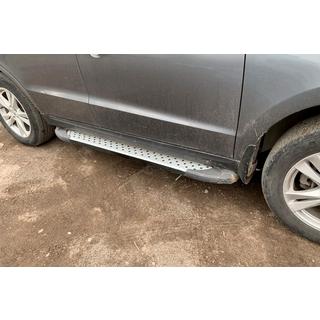 Bočné nášľapy Allmond Grey (2 ks, hliník) Hyundai Santa Fe 2 2006–2012 fotografia 4