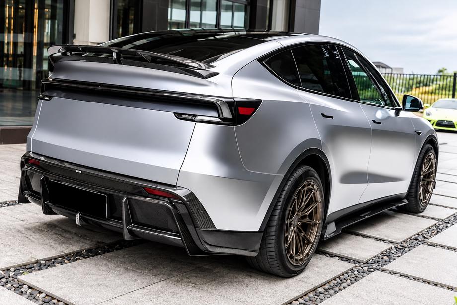 Tesla Model Y 2020– Sada body kitu Carbon Aerokit (pre 2025+) Fotografia 2