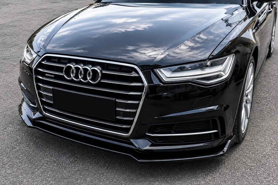 Audi A6 C7 2011–2018 Predný lip spojler na nárazník (pre S-Line 2014-2018, ABS) Fotografia 1