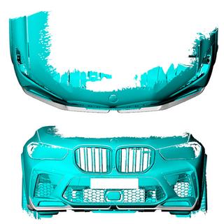 Karbonové kryty predného nárazníka Flap (2018-2022, karbón) BMW X5 G05 2019–2026 fotografia 2