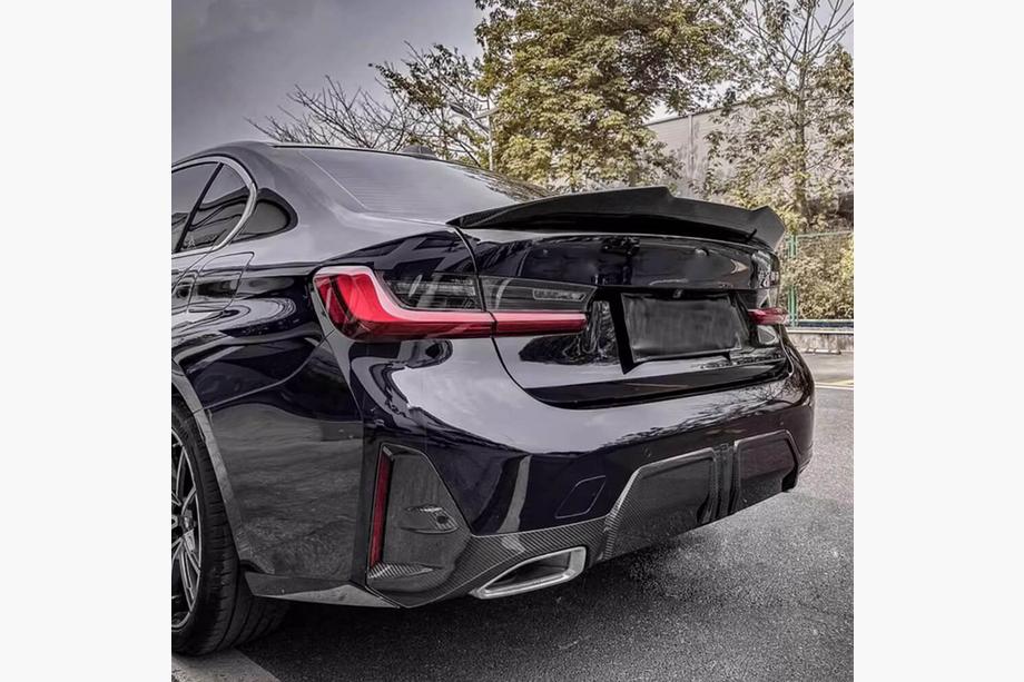 BMW 3. rad G20/G21 2018– Difúzor zadného nárazníka (pre G20 2022+, karbón) Fotografia 1