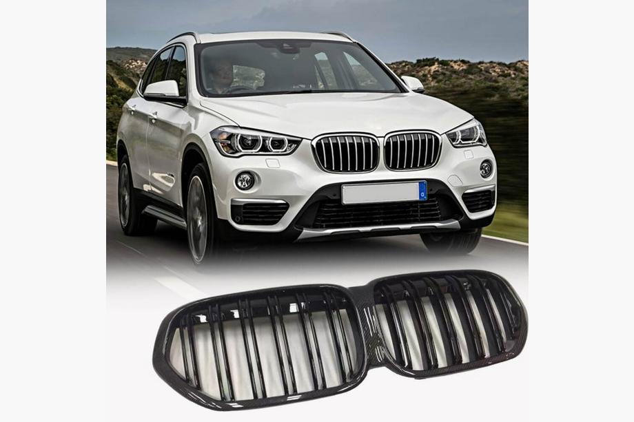 BMW X1 F48 2015–2022 M-Look obličkové mriežky (2019-2022, karbón) Fotografia 1