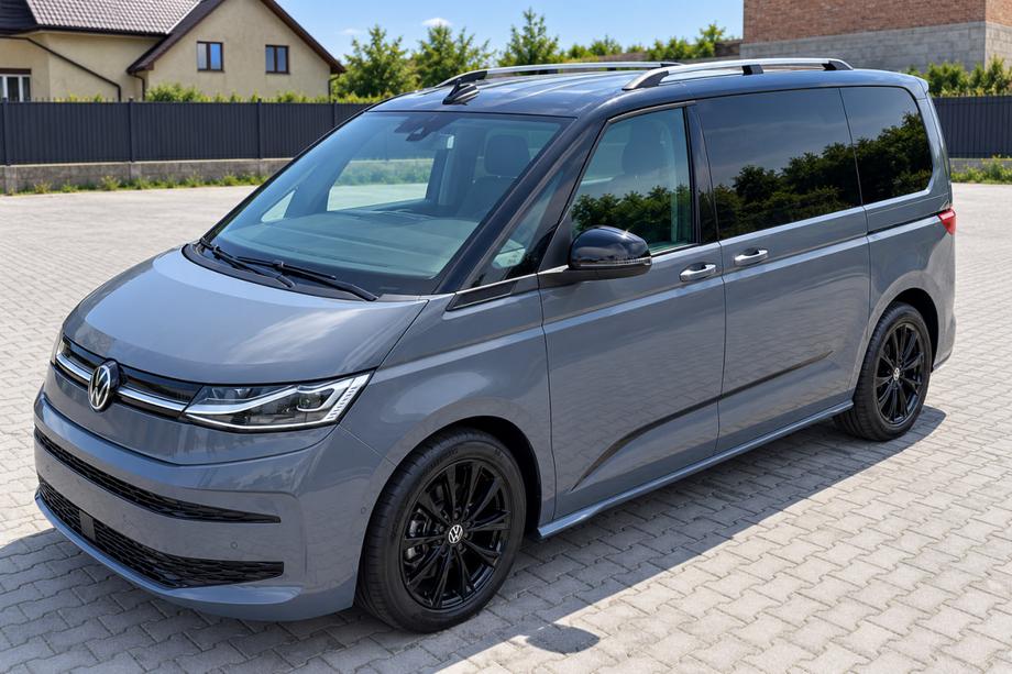 Volkswagen T7 2021– Chrómové strešné lyžiny Fotografia 5