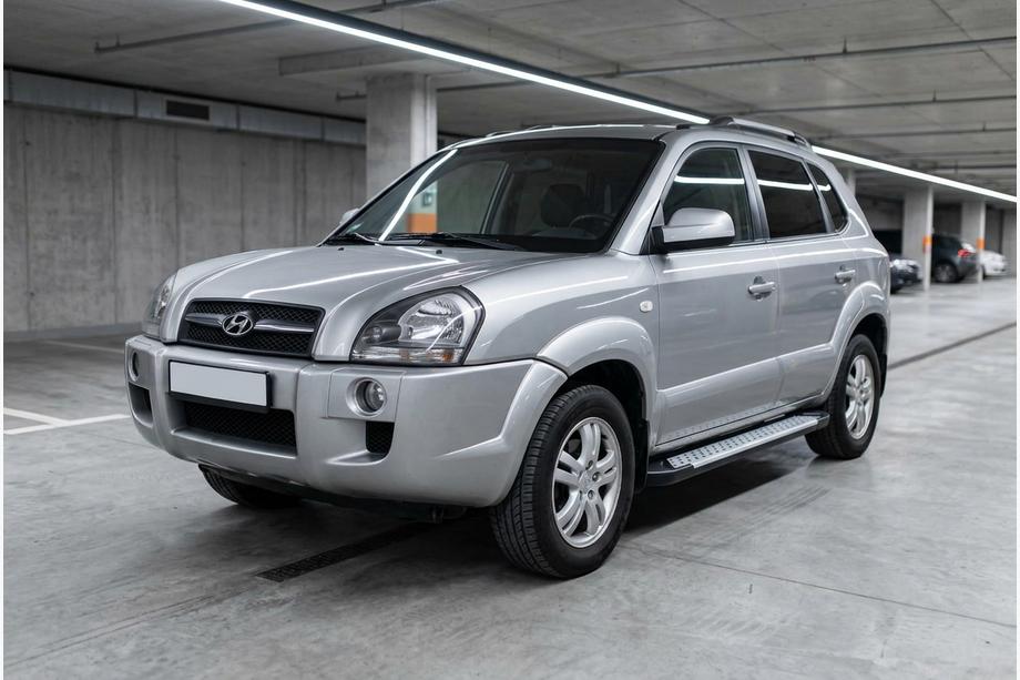 Hyundai Tucson JM 2004– Bočné nášľapy Allmond Grey (2 ks, hliník) Image