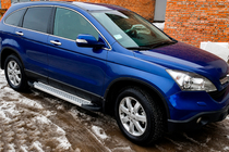 Honda CRV 2007–2011 Bočné nášľapy Allmond Grey (2 ks, hliník) fotografia 1