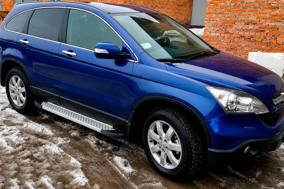 Honda CRV 2007–2011 Bočné nášľapy Allmond Grey (2 ks, hliník) Image