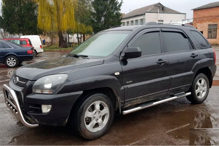 Kia Sportage 2004–2010 Bočné ochranné rúrky (2 ks, nerez) Fotografia 1