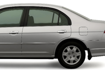 Honda Civic Sedan VII 2001–2006 Kryty kľučiek dverí (8 ks, plast) fotografia 1