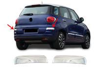 Fiat 500/500L 2013–2022 Nerezové kryty rohov zadného nárazníka pre 500L 2018+ (2 ks) fotografia 1