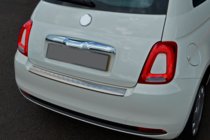 Fiat 500/500L 2013–2022 Nerezový kryt zadného nárazníka 3D/Cabrio (OmsaLine, nerez) fotografia 1