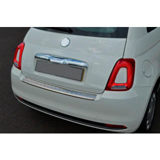 Nerezový kryt zadného nárazníka 3D/Cabrio (OmsaLine, nerez) Fiat 500/500L 2013–2022 fotografia 1