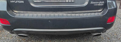 Hyundai Santa Fe 2 2006–2012 Ochranná lišta hrany kufra (nerez) fotografia 3