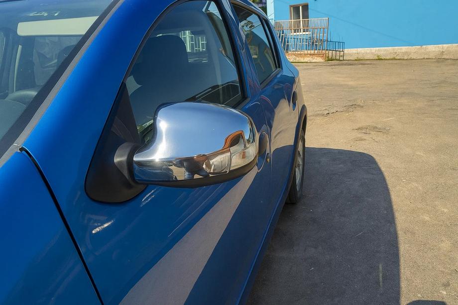 Renault Logan II 2013–2022 Nerezové kryty spätných zrkadiel (2 ks) Image
