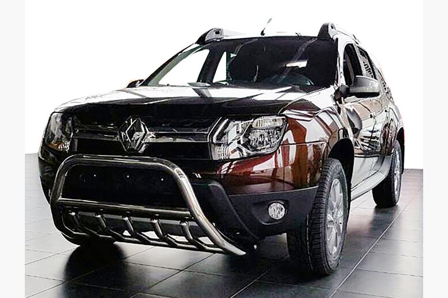 Dacia Duster 2008–2018 Predný ochranný rám bez nápisu WT003 (nerez) Fotografia 1